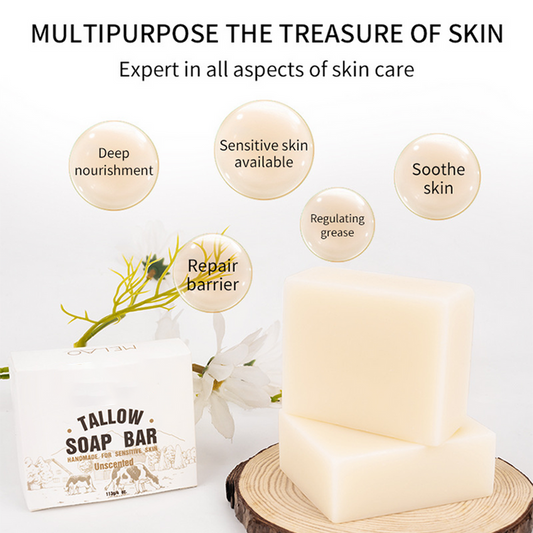 Tallow Soap Handmade Soap Smooth Skin Exfoliating Tallow Skin Care Soap